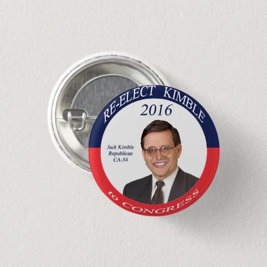 Kimble 2016 Campaign Button (Voorkant /achterkant)