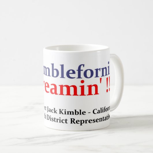 Kimble for Congress Mok (Voorkant rechts)