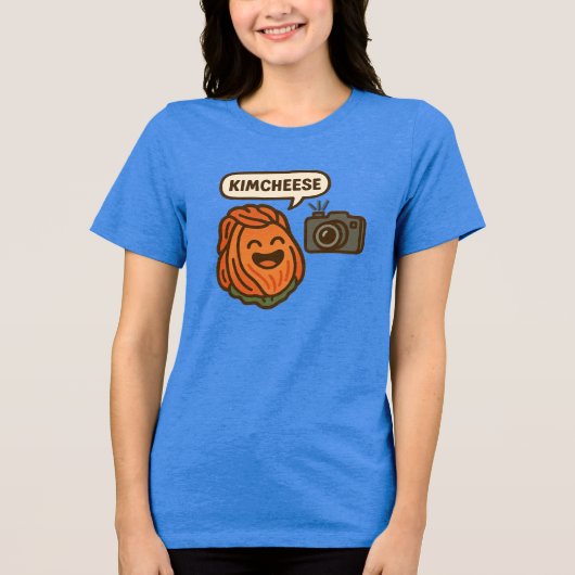 Kimcheese center! Tri-Blend shirt (Voorkant)