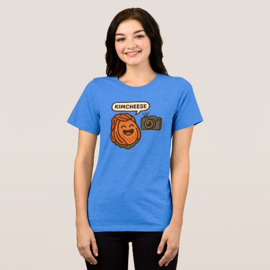 Kimcheese center! Tri-Blend shirt (Voorkant volledig)