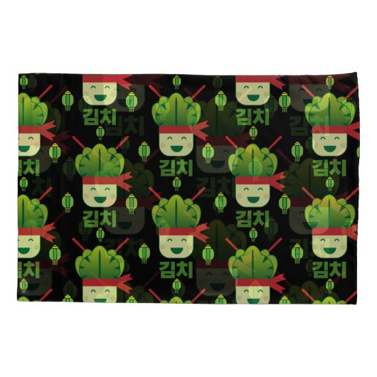 Kimchi Asian Food Kussensloop (Achterkant-Links)