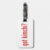 Kimchi? Bagagelabel (Achterkant verticaal)