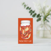 Kimchi Banchan Kool Koreaans Eten Restaurant Chef Visitekaartje (Staand voorkant)