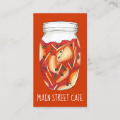 Kimchi Banchan Kool Koreaans Eten Restaurant Chef Visitekaartje (Voorkant)