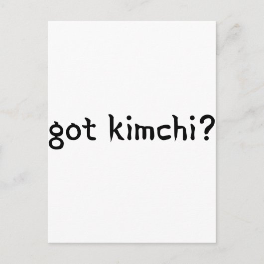 Kimchi? Briefkaart (Voorkant)