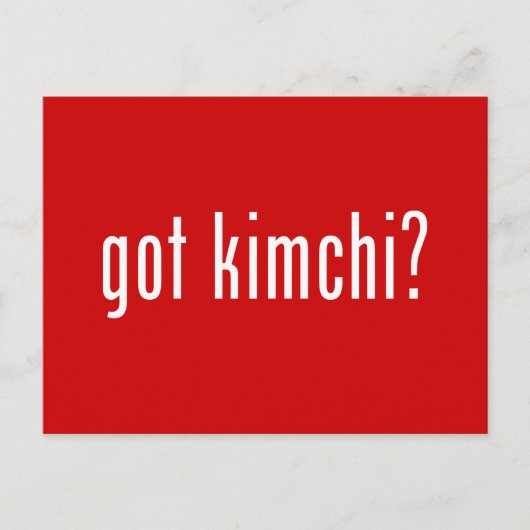 Kimchi? Briefkaart (Voorkant)