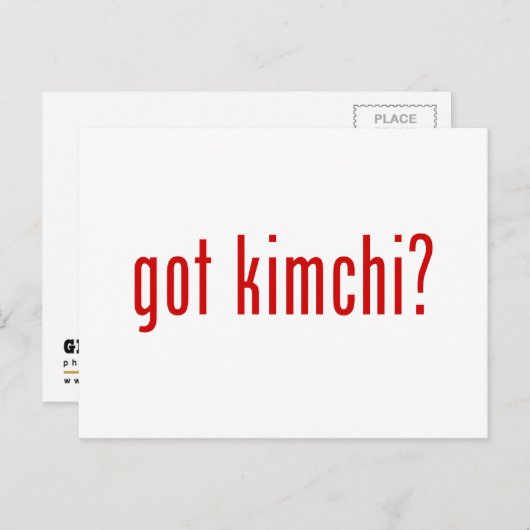 Kimchi? Briefkaart (Voorkant / Achterkant)