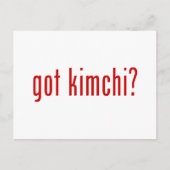 Kimchi? Briefkaart (Voorkant)