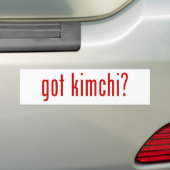 Kimchi? Bumpersticker (Op auto)