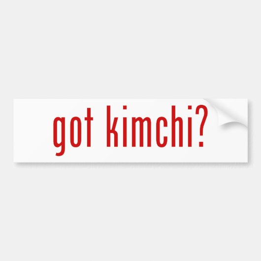 Kimchi? Bumpersticker (Voorkant)