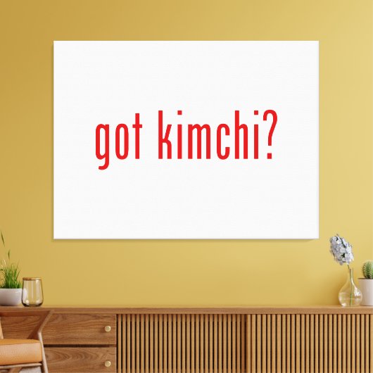 Kimchi? Canvas Afdruk (Insitu (Woonkamer))