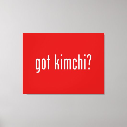 Kimchi? Canvas Afdruk (Voorkant)