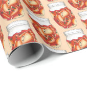 Kimchi Fermented Cabbage Korean Food Cuisine Cadeaupapier (Rol Hoek)