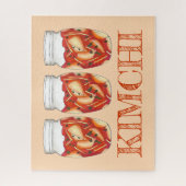 Kimchi Fermented Cabbage Korean Food Cuisine Legpuzzel (Verticaal)