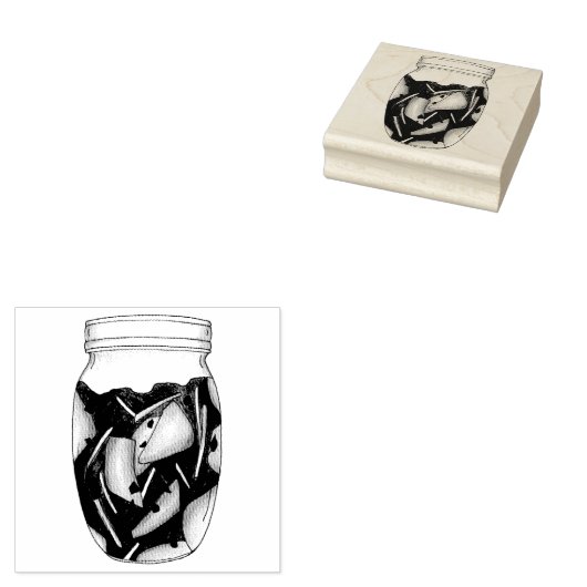 Kimchi Fermented Cabbage Korean Food Cuisine Rubberstempel (Gestempeld)