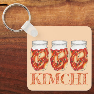 Kimchi Fermented Cabbage Korean Food Cuisine Sleutelhanger