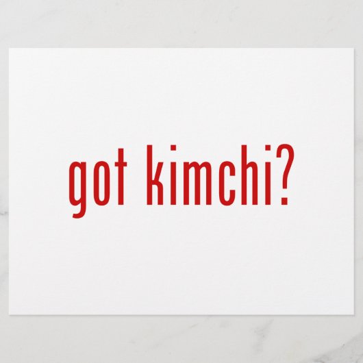 Kimchi? Flyer (Voorkant)