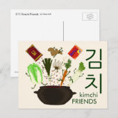 Kimchi Friends Briefkaart (Voorkant / Achterkant)