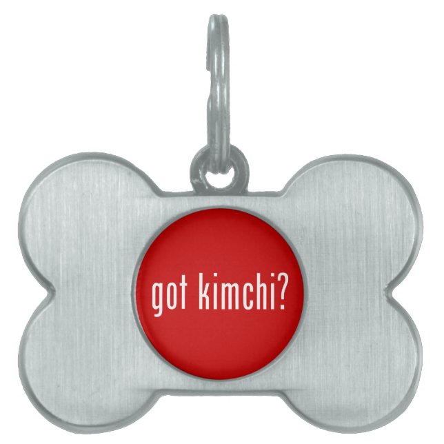 Kimchi? Huisdieren Naamplaatje (voorkant)