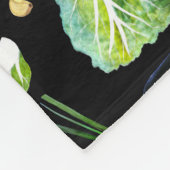 Kimchi Ingredients Spicy Fermentation Waterverf Fleece Deken (Hoek)