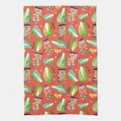 Kimchi Ingredients Spicy Fermentation Waterverf Theedoek (Verticaal)