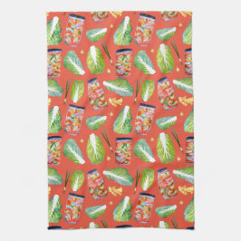 Kimchi Ingredients Spicy Fermentation Waterverf Theedoek