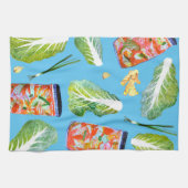 Kimchi Ingredients Waterverf Fun Fermentation Theedoek (Horizontaal)