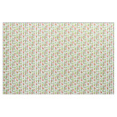 Kimchi Ingredients Waterverf Pattern White Stof (Yard (91,4 cm))