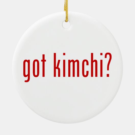 Kimchi? Keramisch Ornament (Achterkant)