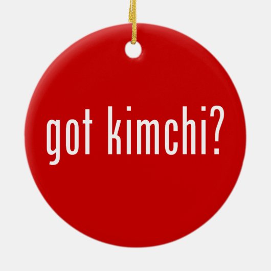 Kimchi? Keramisch Ornament (Achterkant)