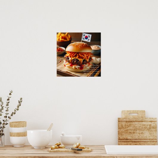 Kimchi Kick Burger Poster (Keuken)