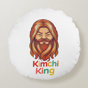 Kimchi King Rond Kussen