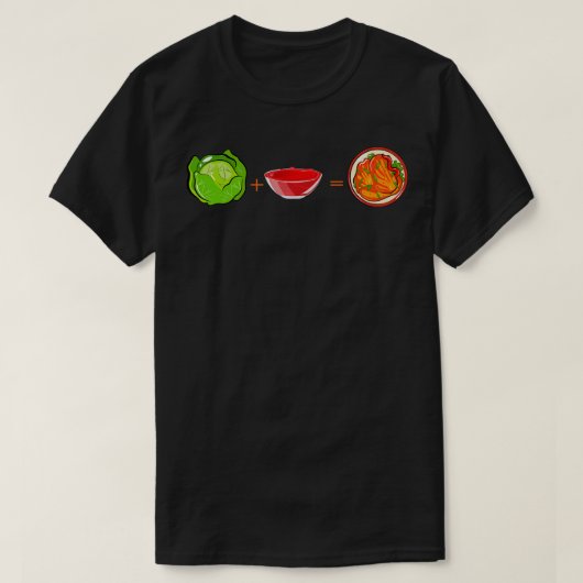 Kimchi Kool Rode Saus T-shirt (Design voorkant)