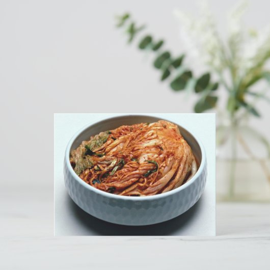 Kimchi (Koreaanse augurken) Briefkaart (Staand voorkant)