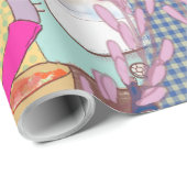 Kimchi Making Pattern – Illustrated Korean Food Wr Cadeaupapier (Rol Hoek)