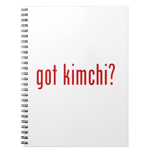 Kimchi? Notitieboek (Voorkant)