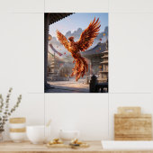 Kimchi Phoenix Rijzend Poster (Keuken)