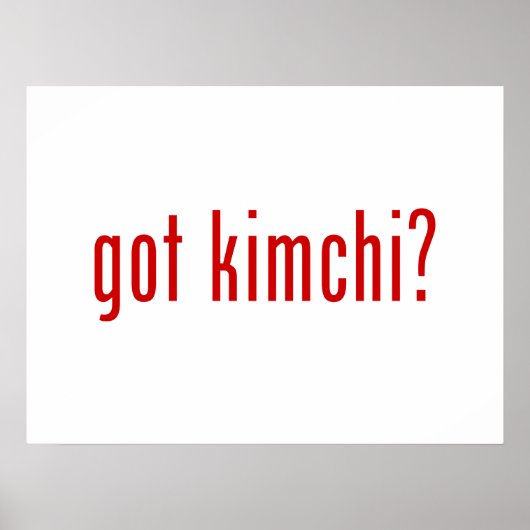 Kimchi? Poster (Voorkant)