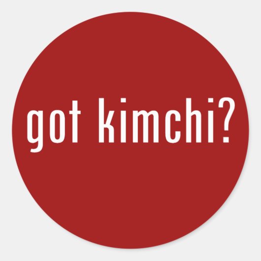 Kimchi? Ronde Sticker (Voorkant)