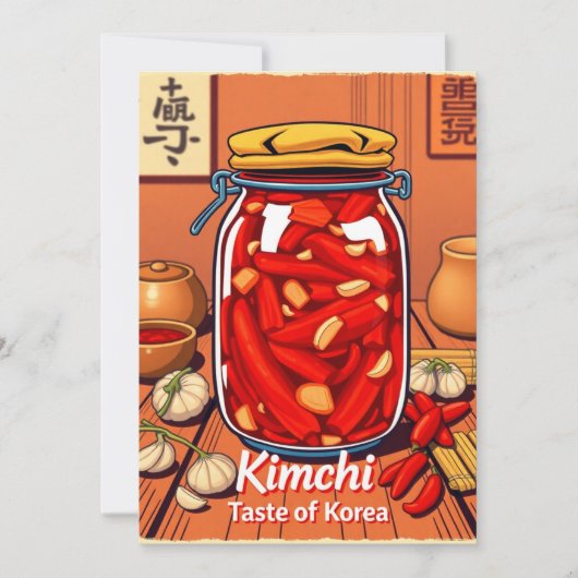 Kimchi - smaak van Korea Kaart (Voorkant)