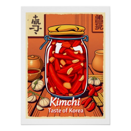 Kimchi - smaak van Korea Perfect Poster (Voorkant)