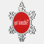 Kimchi? Tin Sneeuwvlok Ornament (Rechts)