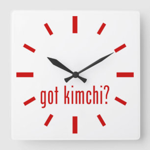 Kimchi? Vierkante Klok