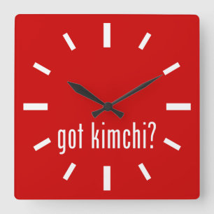 Kimchi? Vierkante Klok