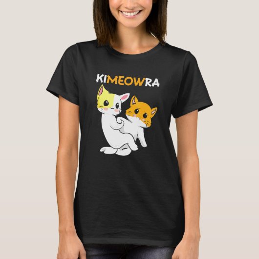 Kimeowra Braziliaanse Jiu Jitsu Martial Arts Kat K T-shirt (Voorkant)