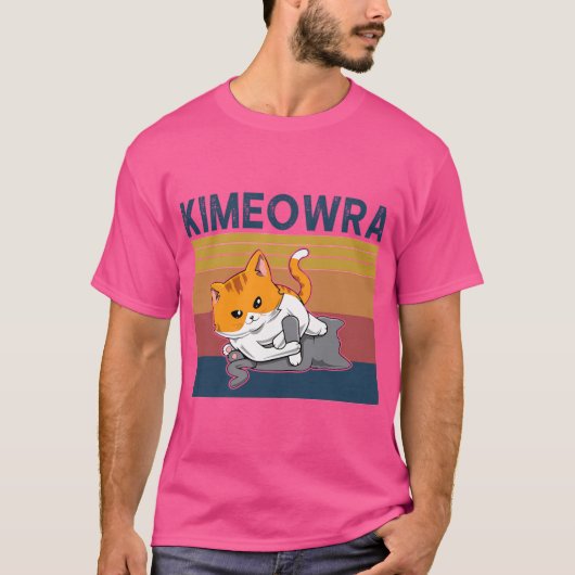  Kimeowra Jiu Jitsu Kimura N' Kawaii Cat T-shirt (Voorkant)