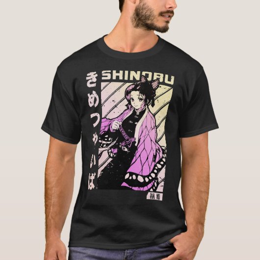 Kimetsu no Yaiba, Shinobu kocho v1 T-Shirt (Voorkant)