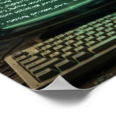 Kimi Code Retro Terminal AI Art Poster (Hoek)