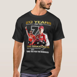 Kimi-Raikkonen 20 jaar 2001-2021 Klassieke T-Shirt