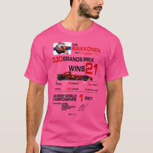 Kimi Raikkonen F1 Stats T-shirt